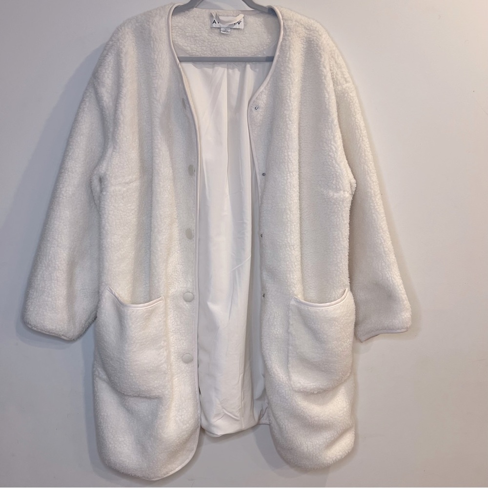Ava & Viv Sherpa Overcoat Jacket - Size 0x 16/18-… - image 6